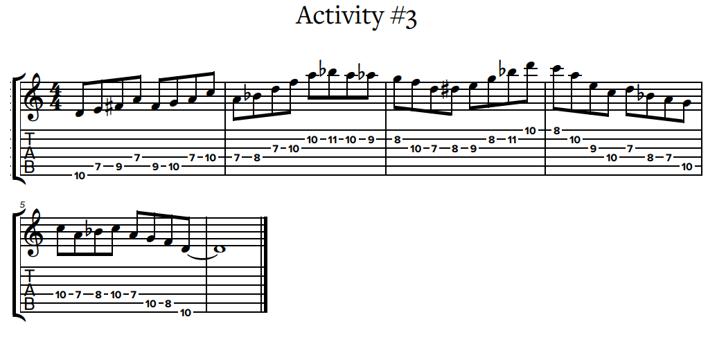 Pat Martino's Linear Expressions Activity #3