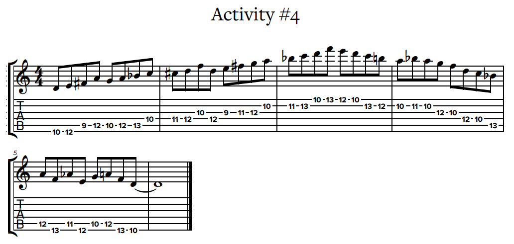 Pat Martino's Linear Expressions Activity #4